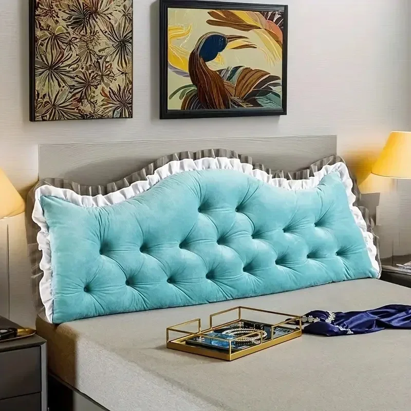 وسادة من القطيفة من حصير التاتامي، وسادة قراءة للرقبة من الدانتيل الناعم، وسادة سرير خلفية بجانب السرير، مسند ظهر كبير، مسند دعم