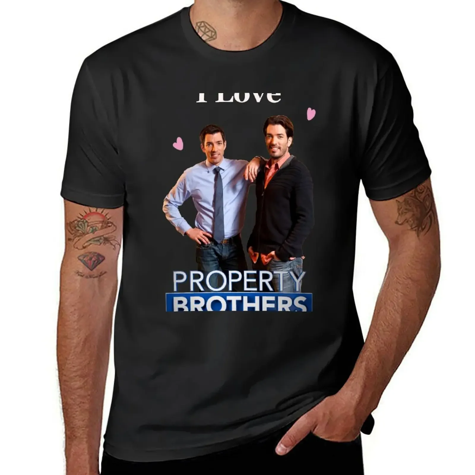 I Love Property Brother T-Shirt man clothes graphic shirts mens big and tall t shirts