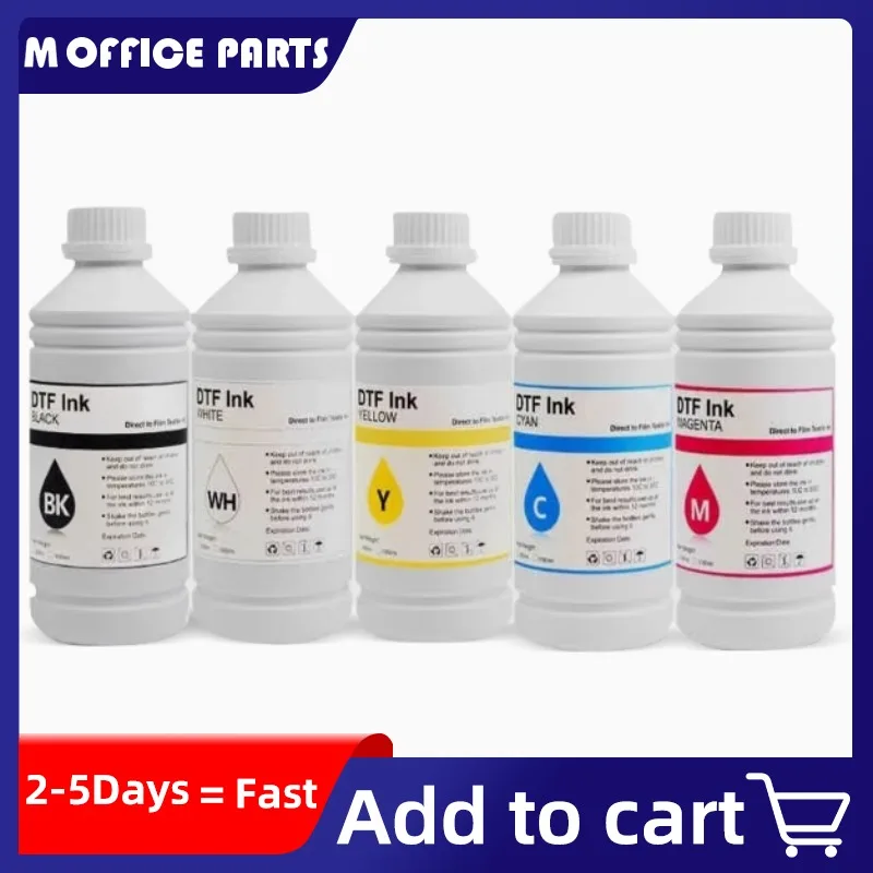 500ML DTF Ink Transfer Film Tinta DTF For Ep DX5 DX6 DX7 XP600 i3200 PrintHead F2100 F3070 L805 L800 L1800( ecnomic-end)