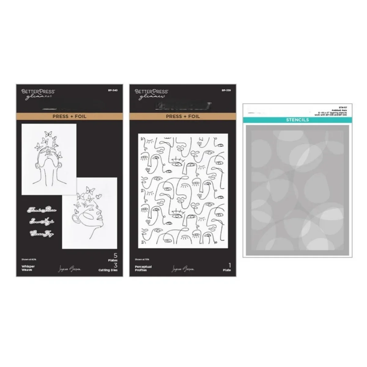 

Perceptual Ambient Aura Metal Cutting Dies Clear Stamps Hot Foil For DIY Scrapbook Craft Decoration Embossing Template Supplies