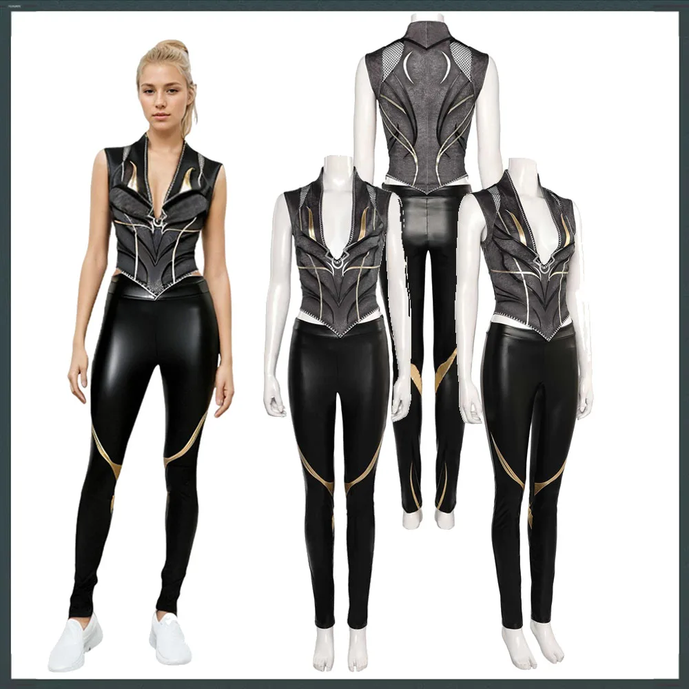 Shadowheart Cosplay Baldurs Cos Gate 3 Costume Disguise Adult Women Top Leather Pants Fantasia Outfit Halloween Carnival Suit