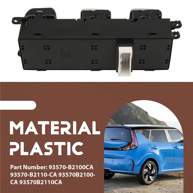 Y01A Für KIA SOUL 2014-2019 Power Fenster Hauptsteuerschalter 93570-B2100CA AUTO DOWN Fensterheber Taste 93570-B2110CA