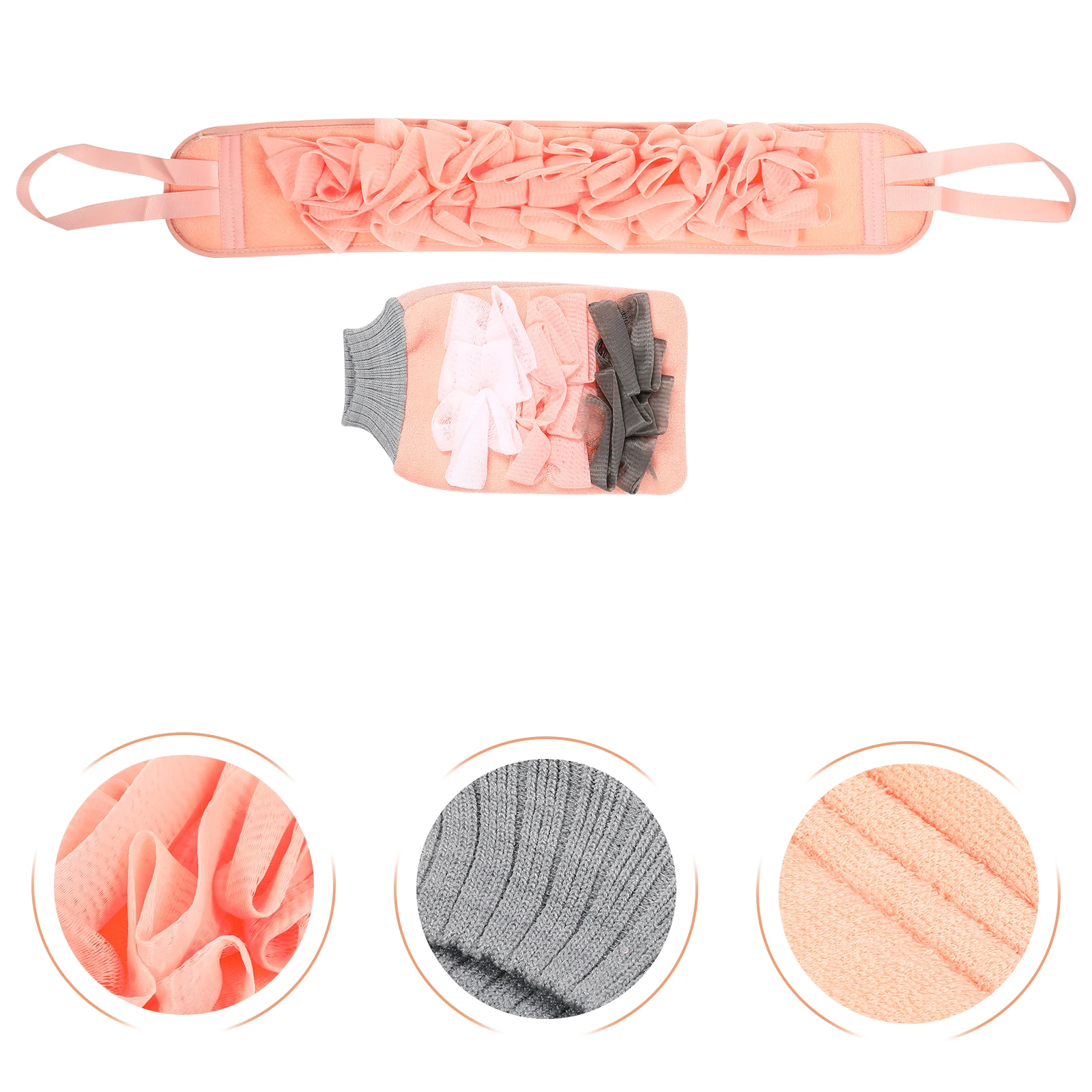 

Cleaning Gloves Scrub Bath Ball Scrubber Shower Things Exfoliating for Pink Toiletries