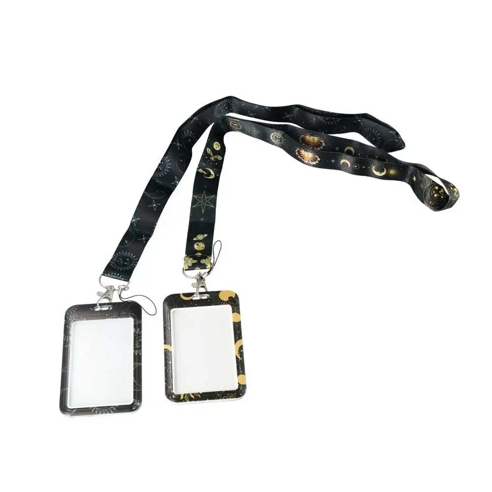 

Cute Vintage Sun and Moon Keyrings Phone Lanyard Card Holder Badge Holder Phone Neck Strap Hanging Rope ID Card Holder