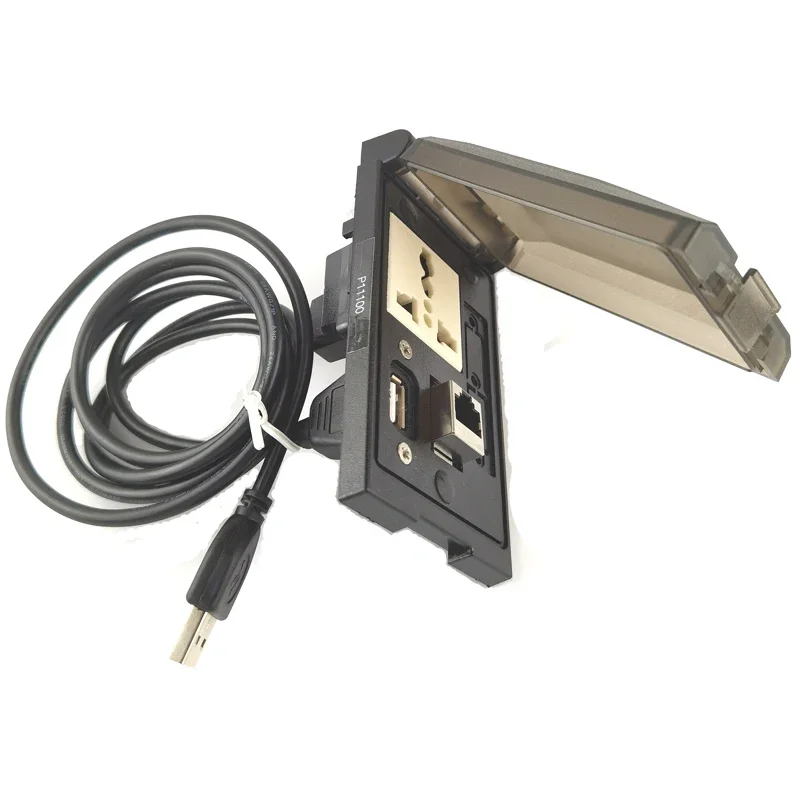 

P-11100 communication box front panel interface combination socket USB RJ45 network port