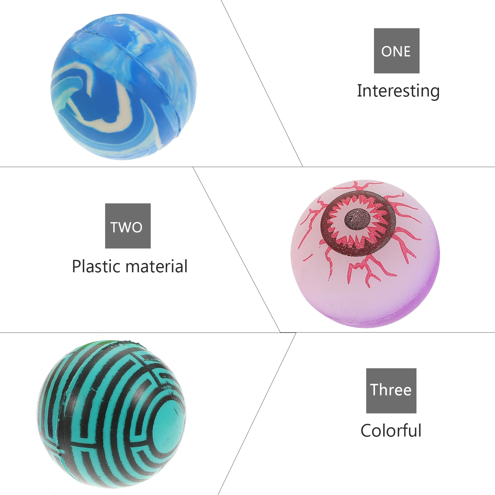 Halloween-Party-Requisiten, 20 Stück, leuchtet im Dunkeln, Augäpfel, Hüpfball, spielende Kinder, Spielzeug, springender Ball, lustiges Geschenk