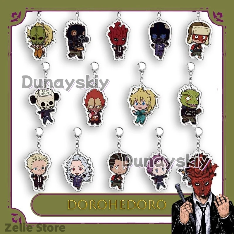 

Dorohedoro Acrylic Keychains Kaiman Nikaido Shin En Fujita Ebisu Mochi Anime Cosplay Accessories Hot Collectibles 코스프레 Party