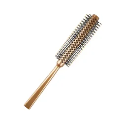 Manufacturers provide cylinder curly hair styling rolling comb gold high-quality nylon tooth massage comb dry and wet dual use h