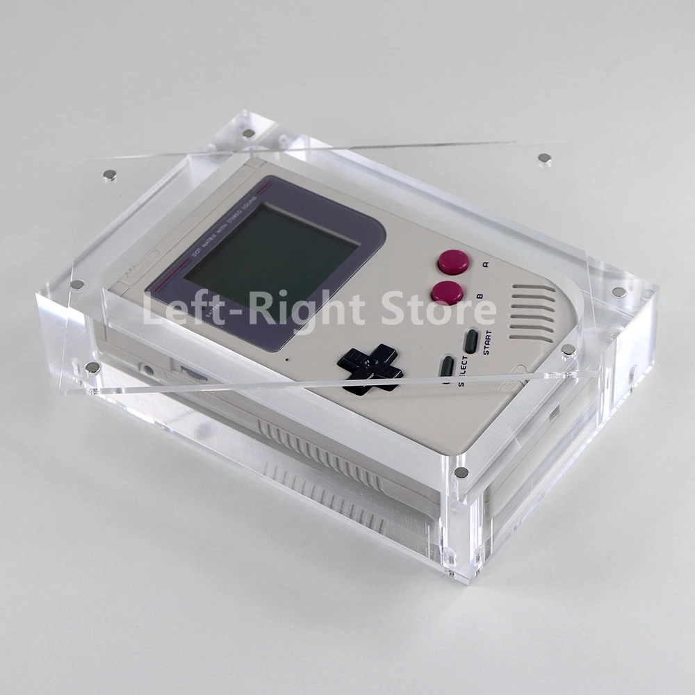 Transparente Acrílico Game Boy Console Cover, Card Slot Box, Display Stand Acessórios, Shell para GB, 1Pc