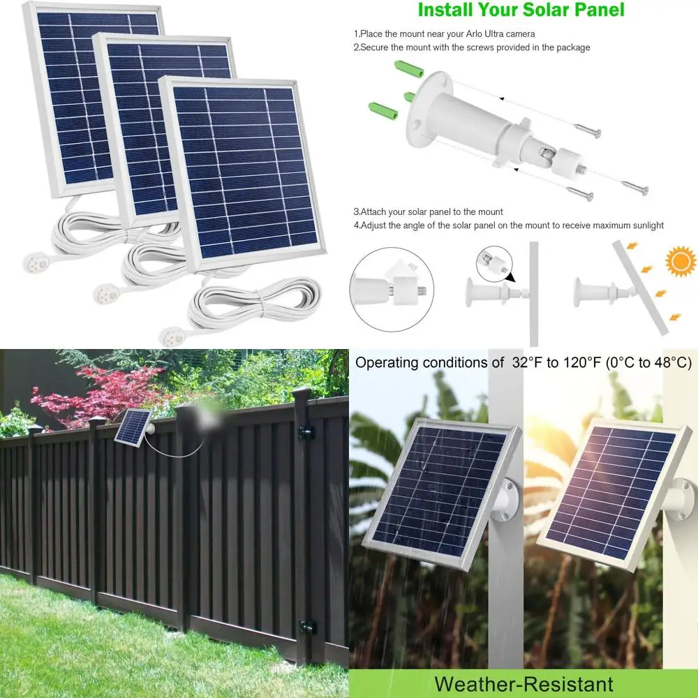 

Комплект из 3 перезаряжаемых аккумуляторов с магнитным зарядным кабелем, совместимый с Arlo Pro 5S 2K, Pro 4, Pro 3, Ultra 2, Ultra и Go 2