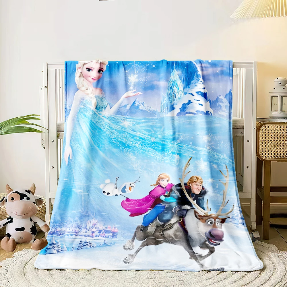 Frozen Art Blanket.cute Seasonal blankets. Used for sofas, beds, living rooms, travel picnics, blankets, gifts, thin blankets