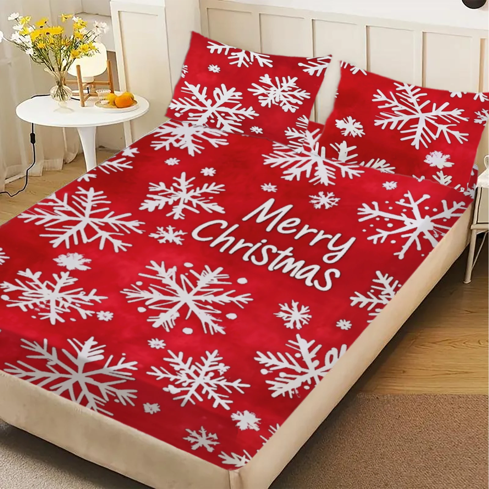 1 Adet Noel Temalı Yatak Örtüs - Fitted Bed Sheets Deep Pocket incelemesi ve fiyatı