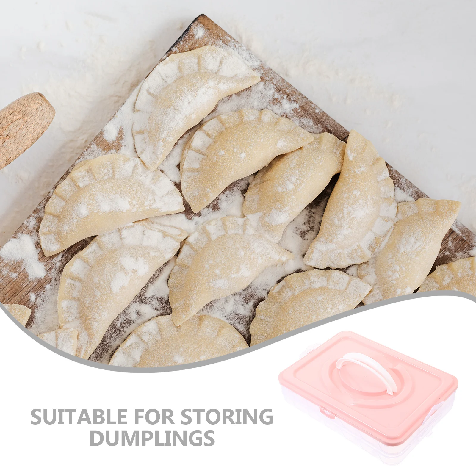 

Double Layer Food Grade Freezer Box PP Material Multi Function Storage Case for Fridge Organizer Fridge Container