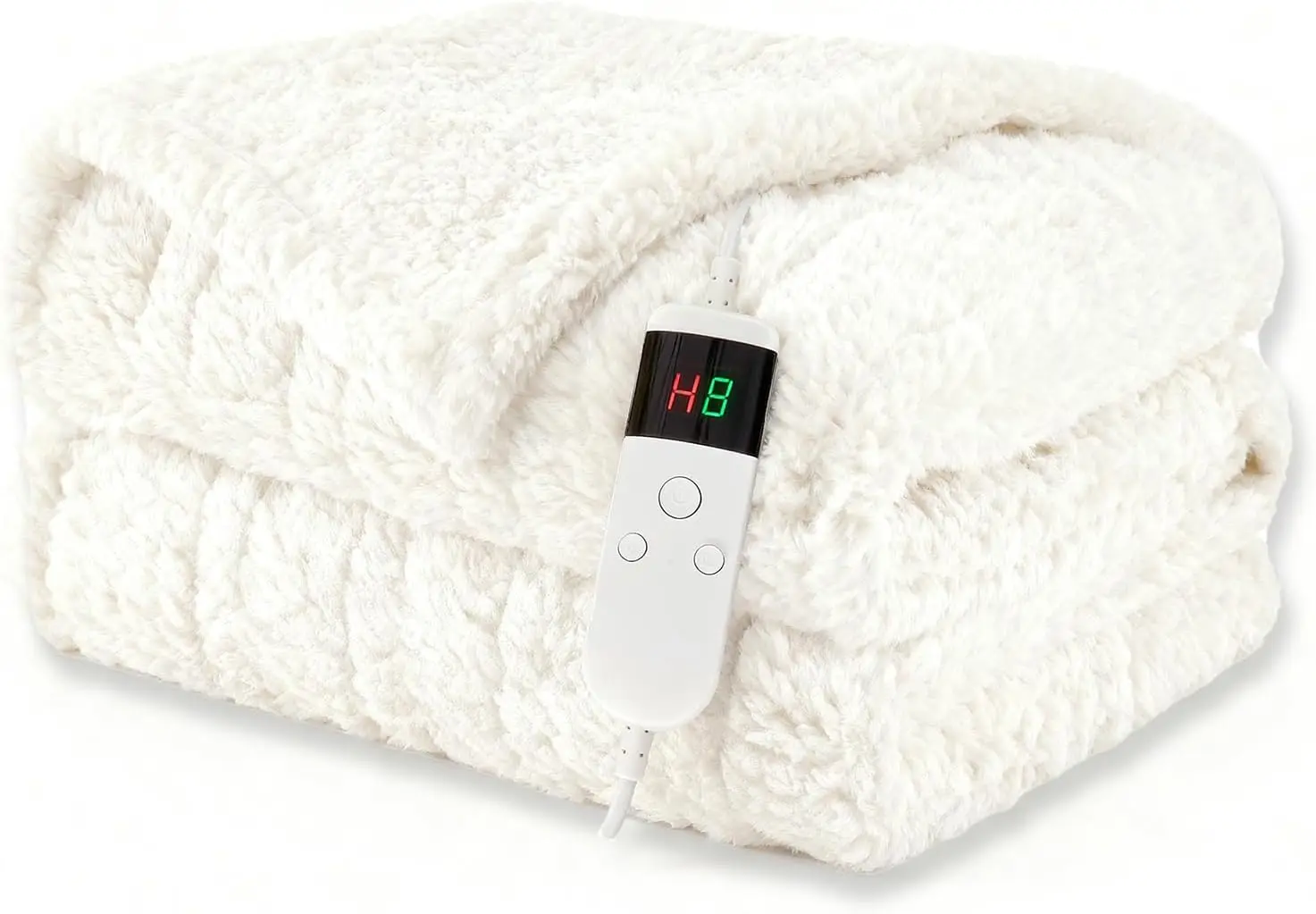 

Electric Heated Blanket 50x60 Inches, 10 Heat Levels with Auto Shut-Off and Machine Washable for Cozy Comfort