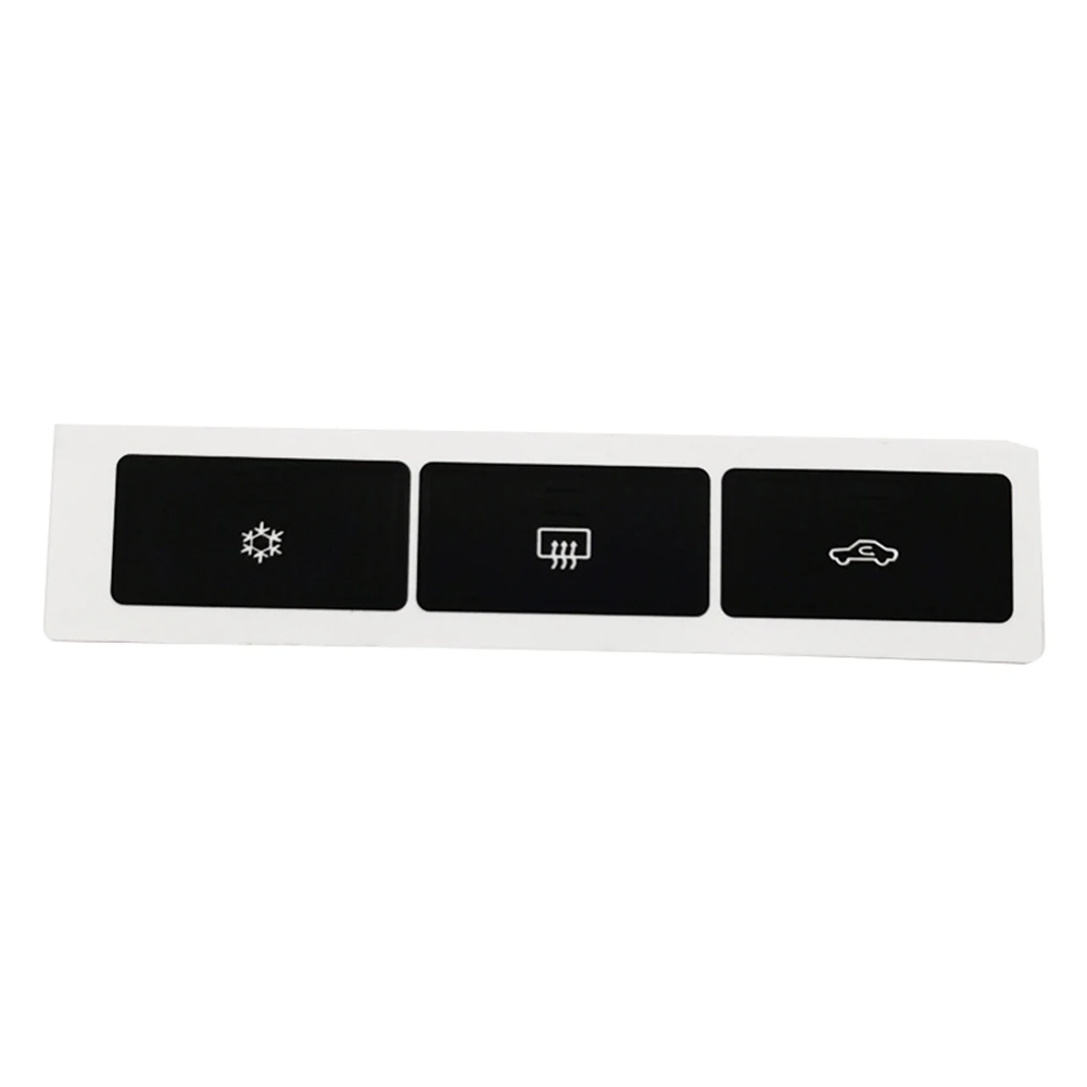 Black AC Button Repair Button Repair Decals Black Overlay Control Cell Fitment Manual Measurement Deviation For Climate Control