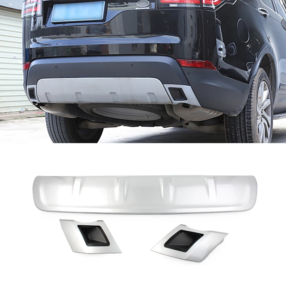 

1Set Car Rear Bumper Diffuser Bumper Tail Exhaust Cover Trim For Land Rover Discovery 5 2017 2018 2019 2020 2021 Car Styling