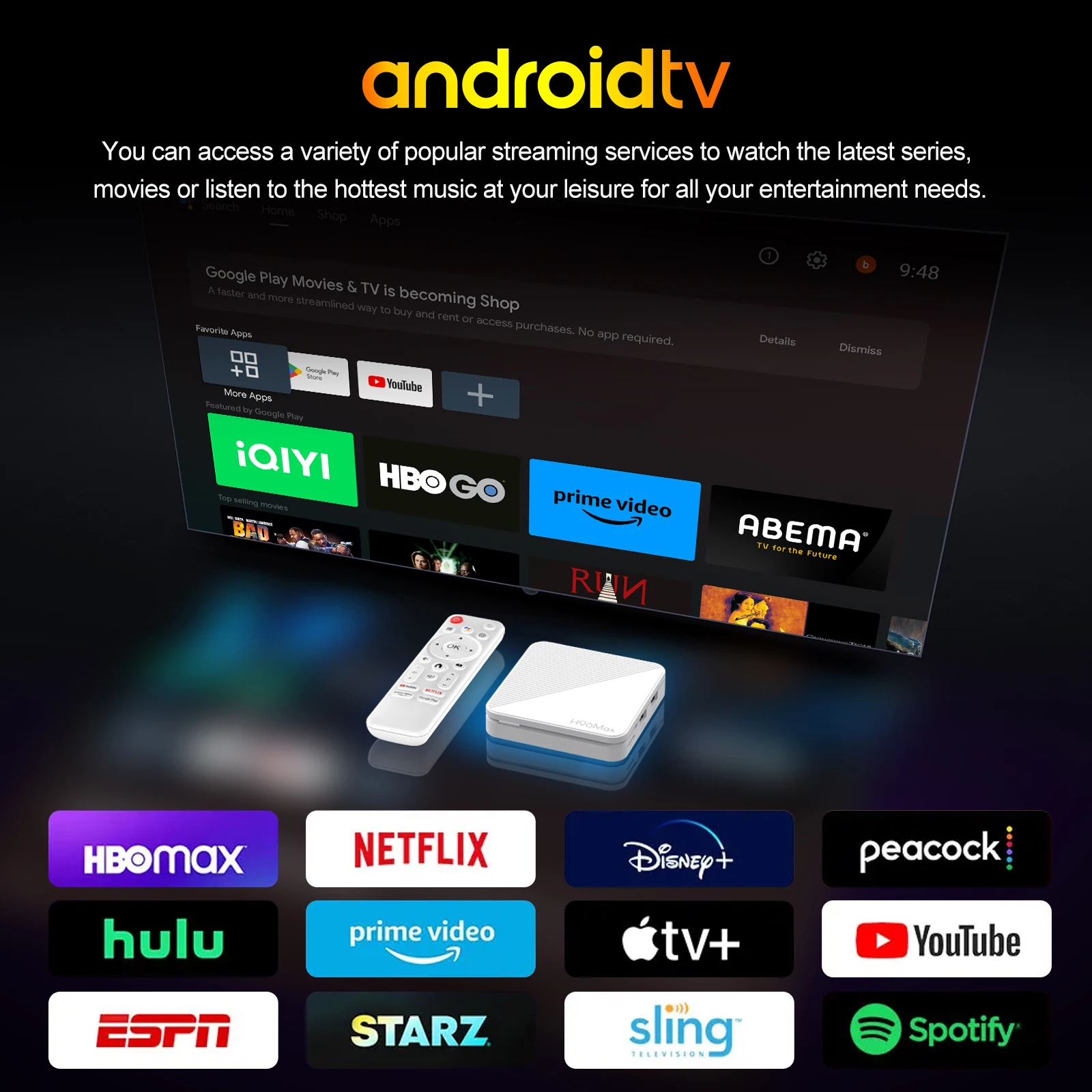 Android 14.0 H96 Max H313 TV Box Allwinner Quad Core 4K HDR Wifi6 Suitable for 4K HDR 2.4G 5G wifi6 8GB 16GB HD Google Player