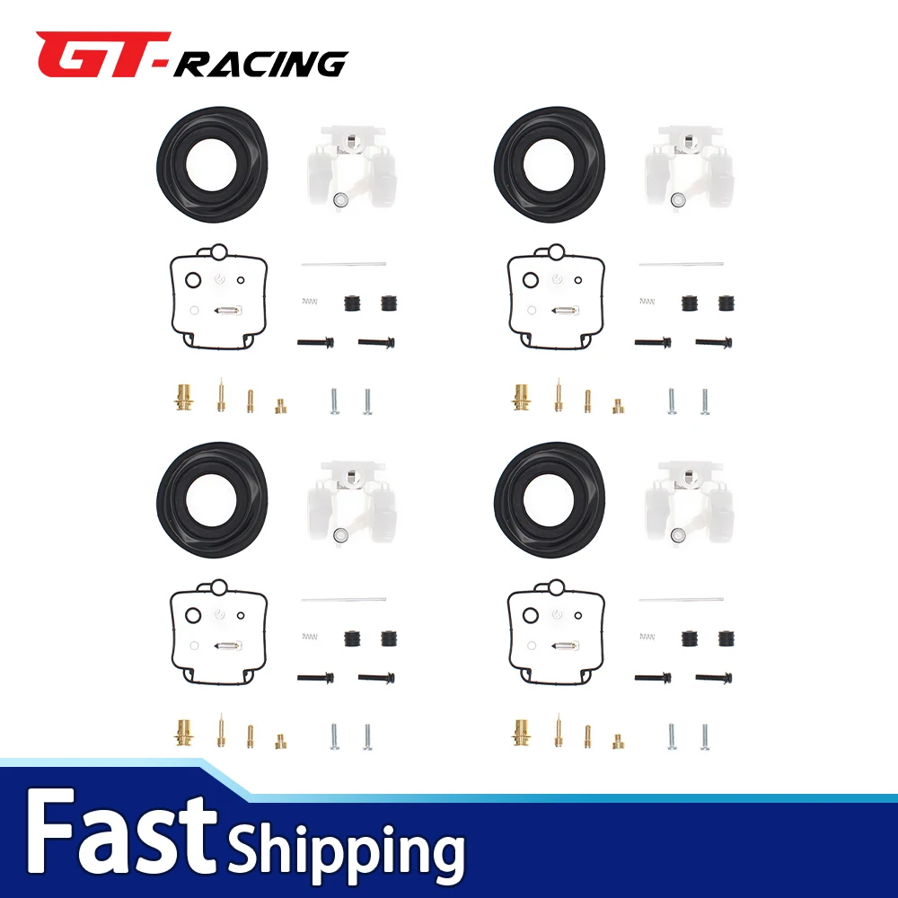 

4Set FOR Suzuki Bandit 1200 GSF1200S 1997-2000 Motorcycle Carburetor Carb Rebuild Repair Kit diaphragm Float