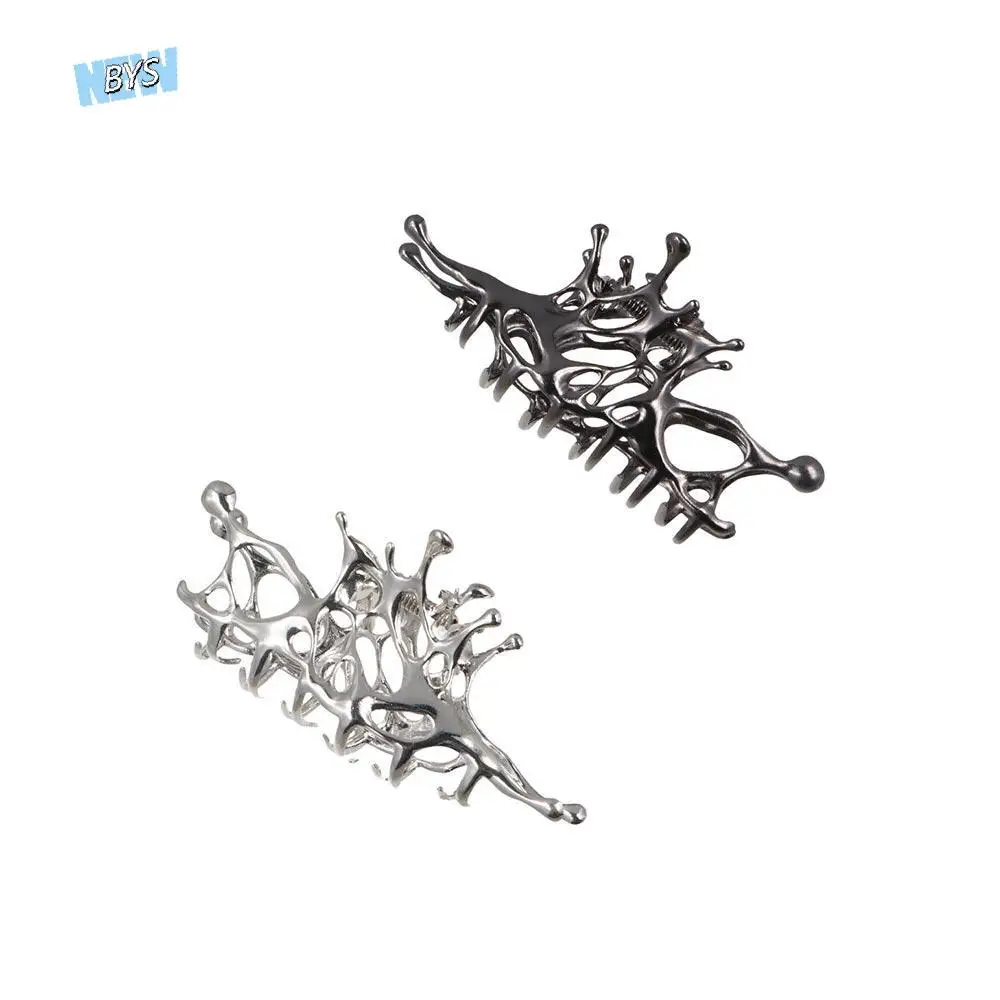 

Fashion Alloy Geometric Claw Clips Geometry Hair Claw Silver Hair Crab Clip Hair Accessories Ponytail Holder Girls