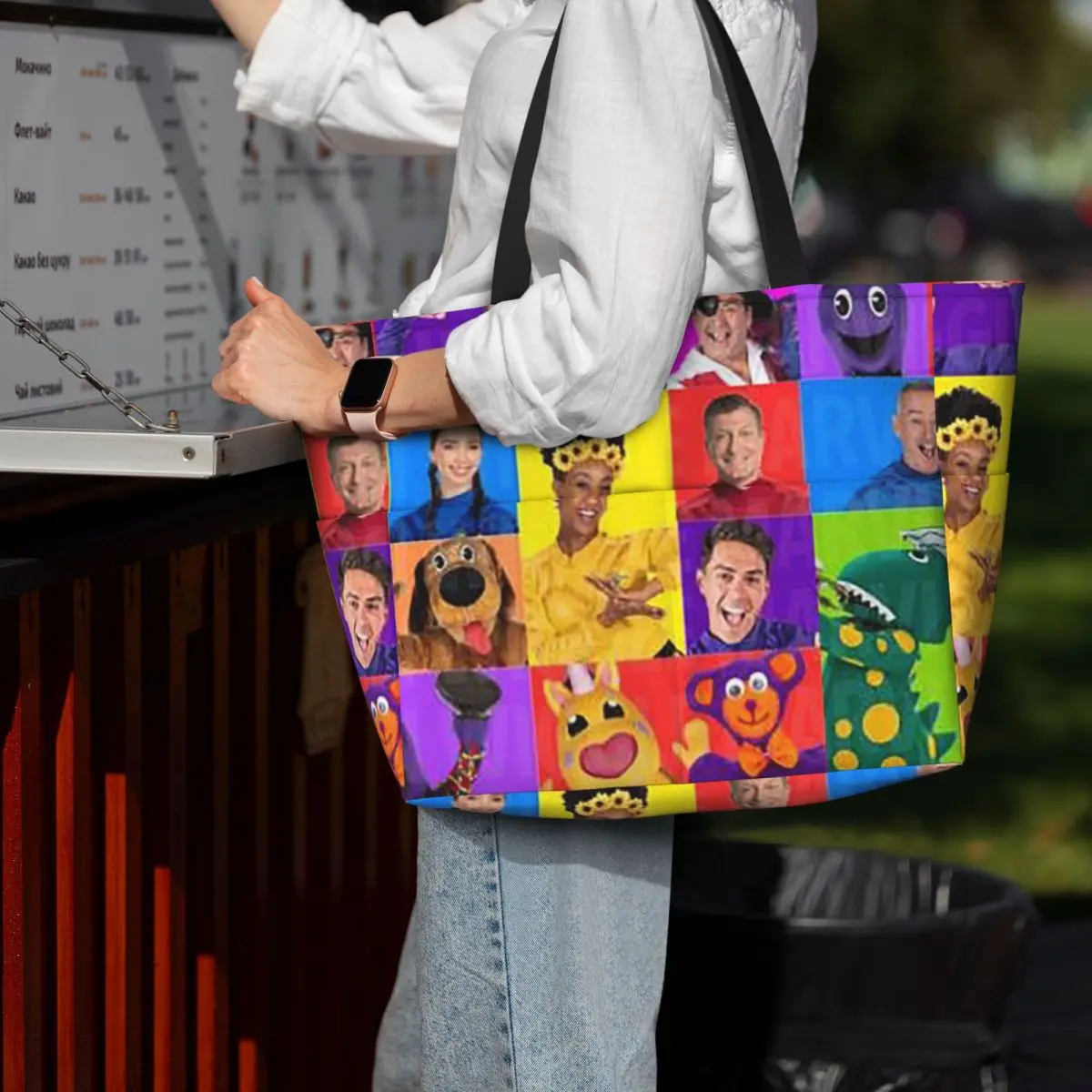 

The Wiggles Tv Show Music Band Beach Tote Bag Sport Gym Yoga Duffle Large Tote Bag Women Travel Bag Fitness bag