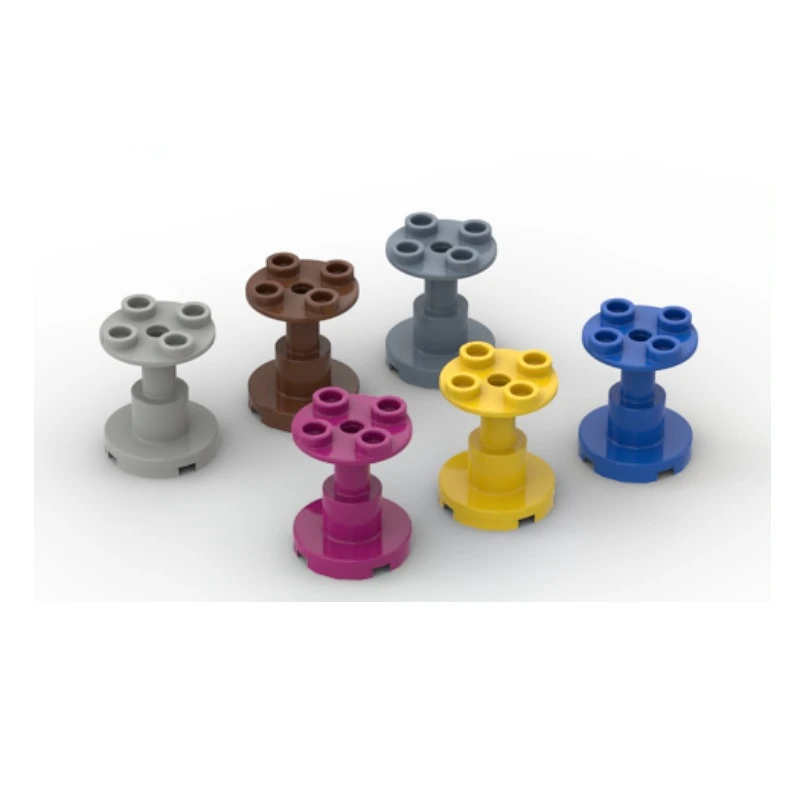 Cross-border Small Particles 2x2x2 Dining Table Round Pillar Bracket Bracket Moc Spare Parts 1130 Compatible Lego 19798 3940