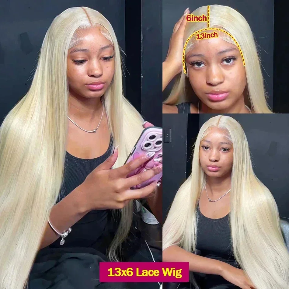 30 38 Inch 613 Blonde Straight Lace Front Wig 13x4 Lace Front Wigs 613 Colored Hd Lace Frontal Wig 13x6 Human Hair Wigs 100%