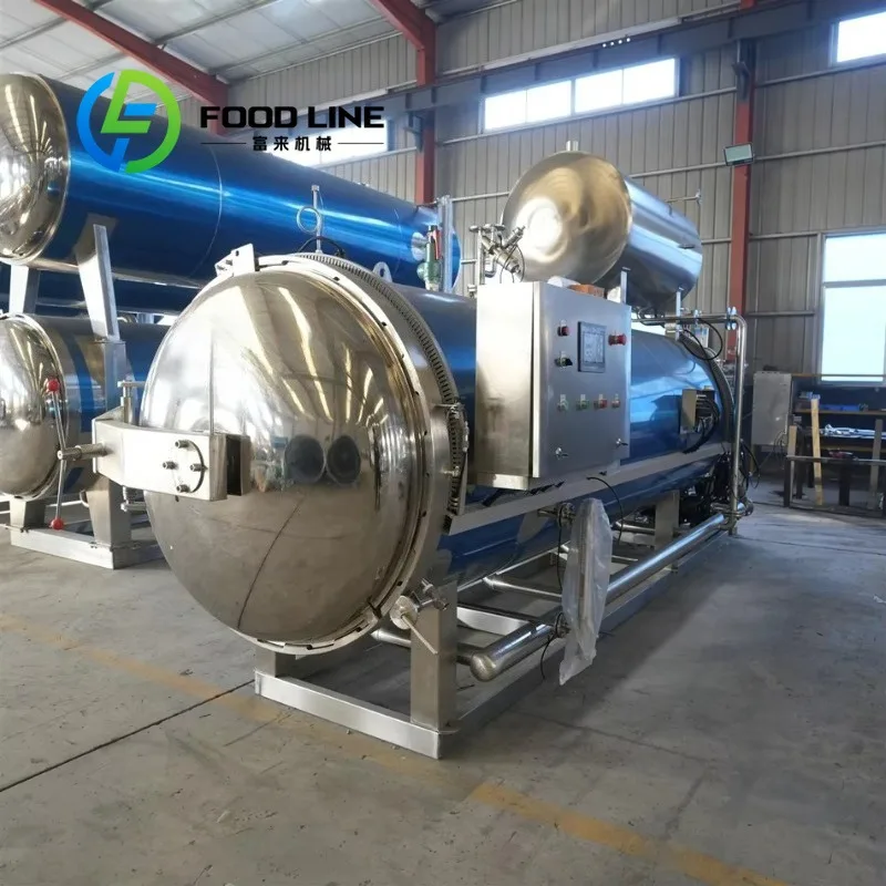 Steam Sterilization Pot Retort Sterilizer Removable Basket Easy Cleaning System Small Medium Food Factory Use Factory Direct