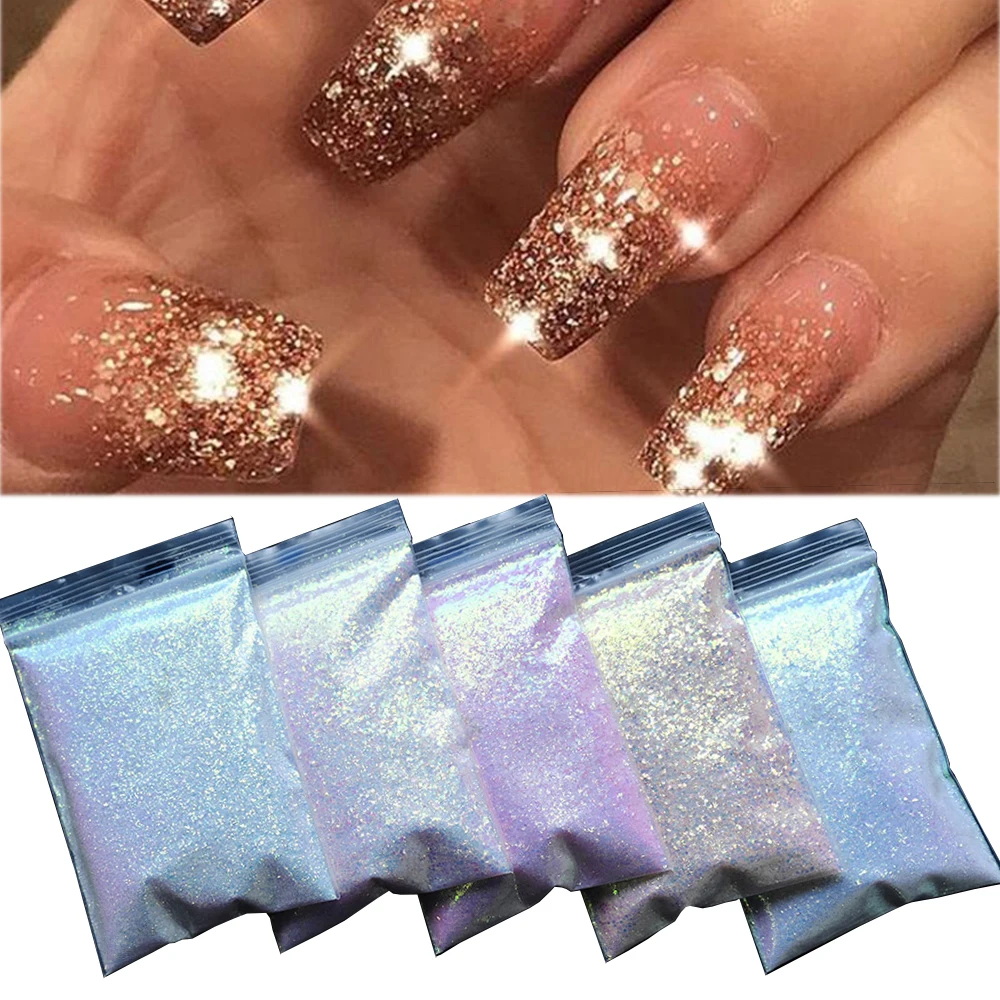 50 г/упаковка, блестки для ногтей, 10 цветов