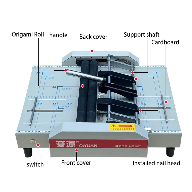 ホッチキス留め折り機 A3 ステッチ折り機 電動フラットステッチ自動製本機 A3 ホッチキス留め折り機