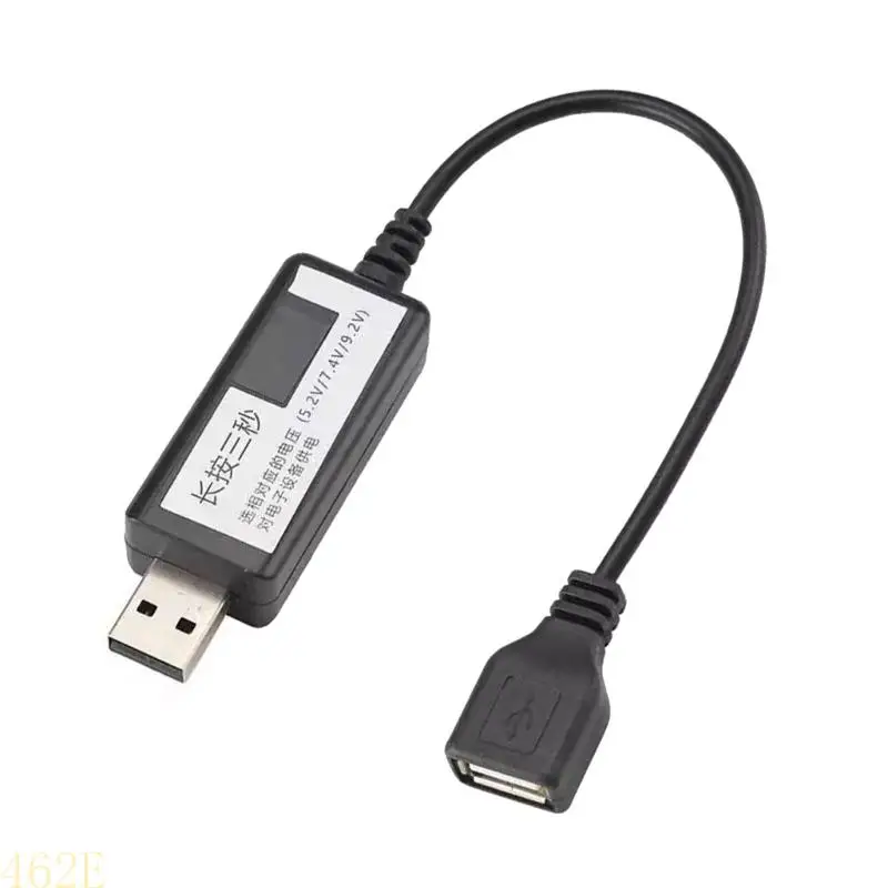 

462E Multi Voltages USB External Power Cable Boosters Cable USB Plug to 5.2V 7.4V 9.2V