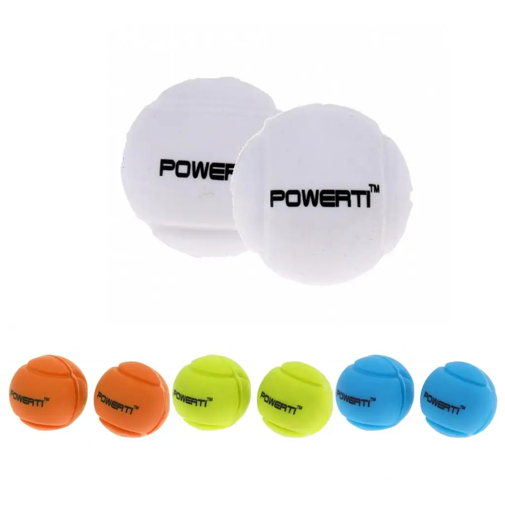 2x balvorm tennis squashracket/racket trillingen schokdemper demper