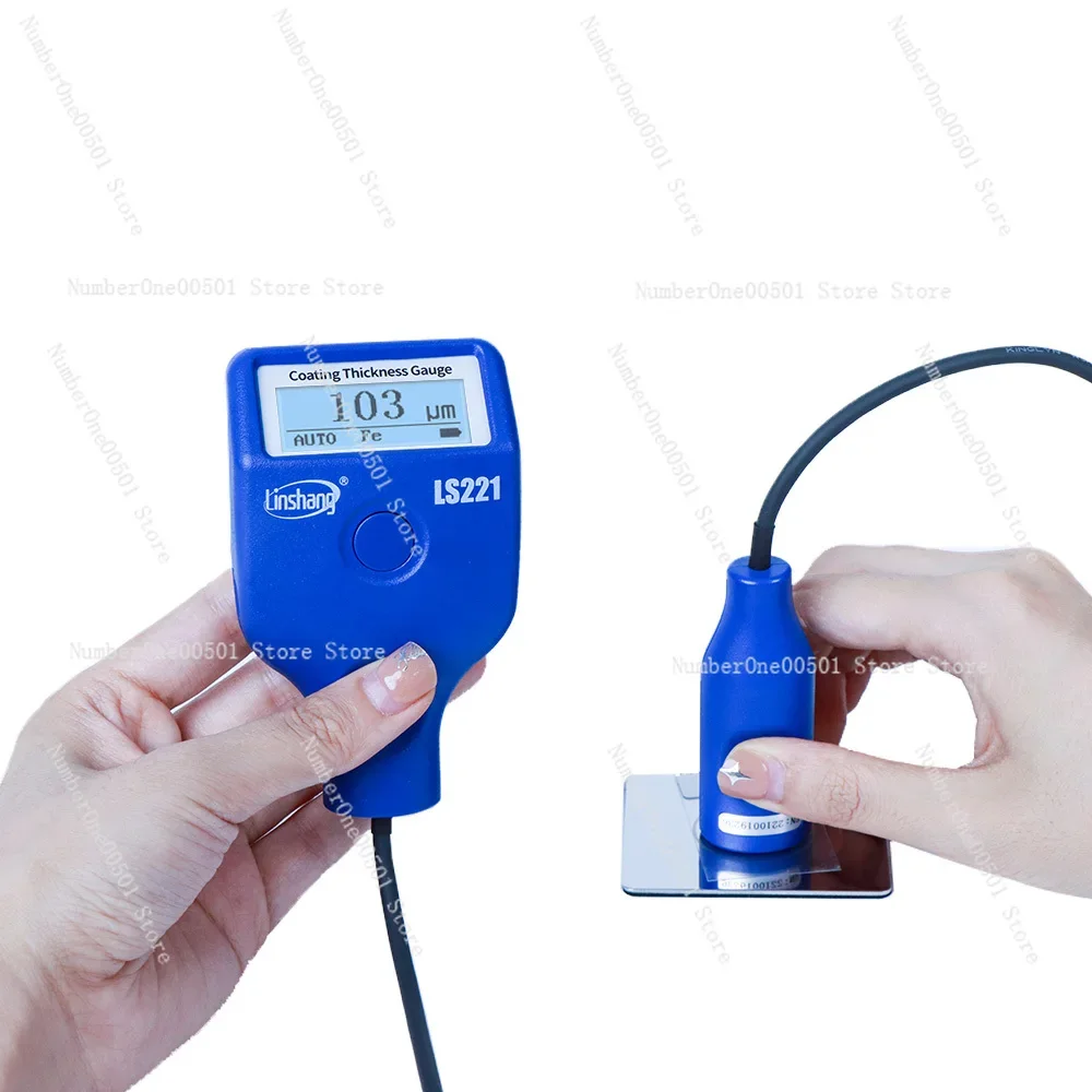 Coating Thickness Measuring Device Meter Powder Tester Aluminum Coating Thickness Gauge With External Cable Probe LS221