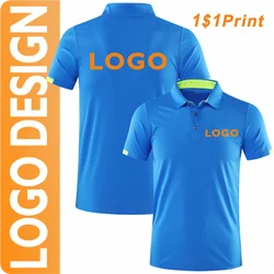 Customizable Diy Logo Quick-drying Polo Shirt For Men And Women Hiking Cycling Camping Outdoor Sports Tops Group Clothing