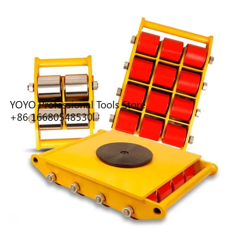 

4LK 6 8 10 12 15 18 Ton Loading Tank Trolley Roller Skates Machinery Moving Equipment Cargo Trolley Skates Cargo Roller