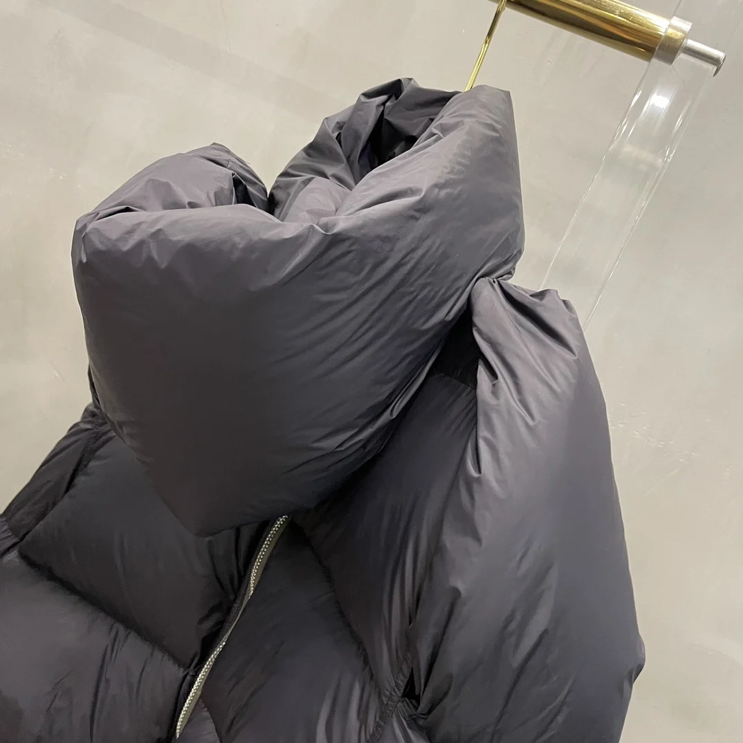 2025 ملابس نسائية أوزة أسفل اضافية طويلة الأكمام طوق كبير قصير أسفل سترة شتاء جديد 1104 #3