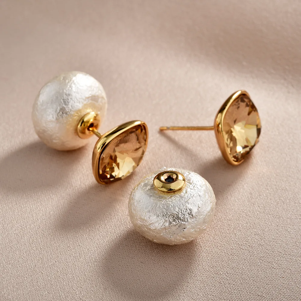 

Korean Style Dual-use Pearl Cotton Bead Zircon Earrings Fashion Temperament Light Luxury Drop Earring Jewelry For Women 2026