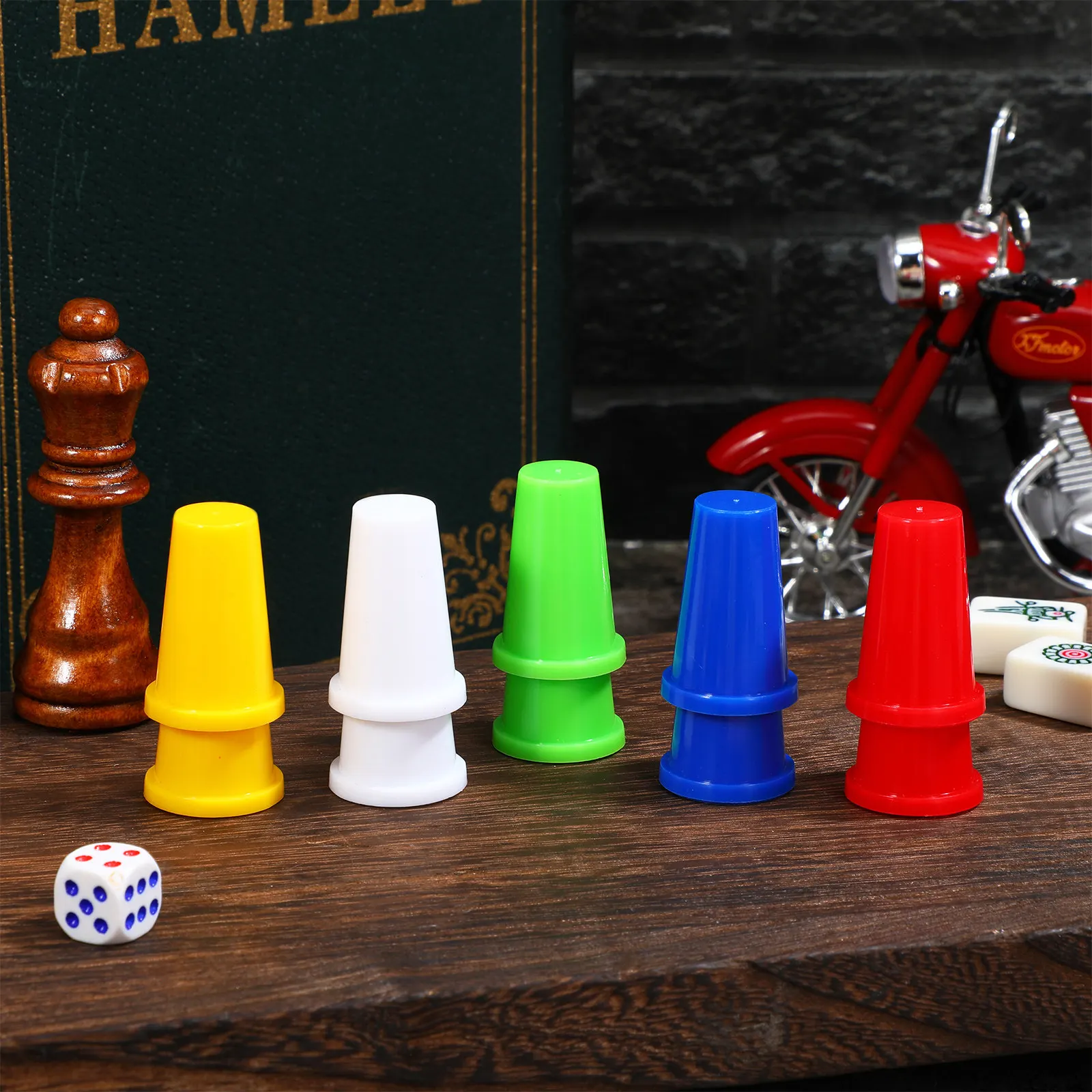 20Pcs Plastic Thimbles Colorful Finger Protectors Pin Shield for Quilting Needlework Sewing DIY Craft Making Finger Protector
