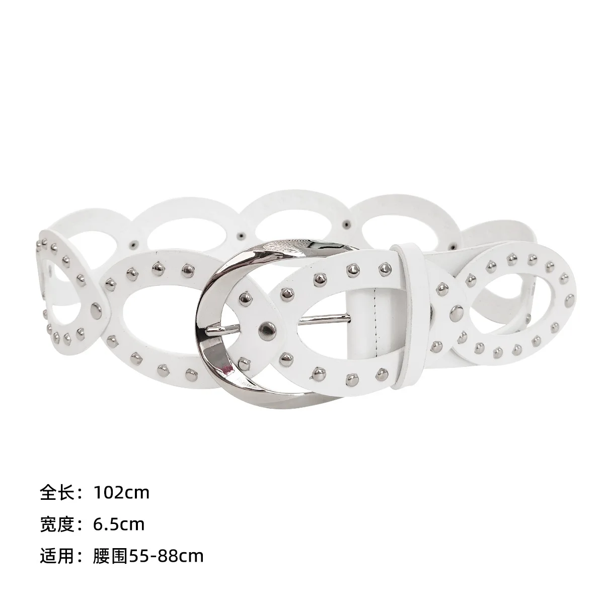 Western Y2K Plus Size Cowgirl Dress Waistband Punk Goth Rivet Joint Designer Belt for Women High Quality Female Jeans Waistband