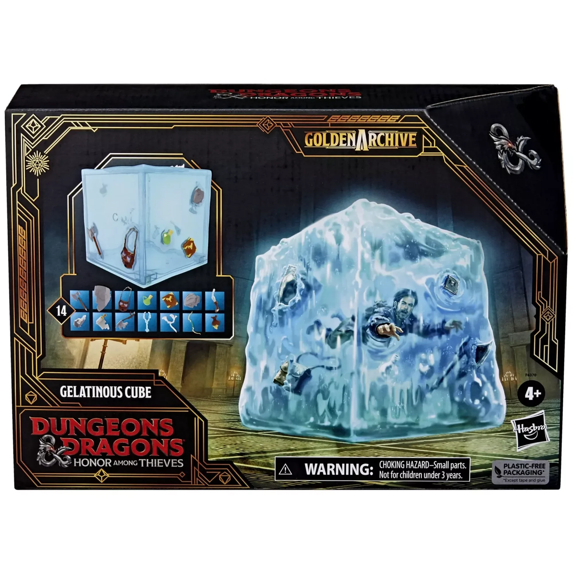 Hasbro Dungeons & Dragons Honor Among Thieves 골든 아카이브 젤라틴 큐브 피규어(인형 없음)