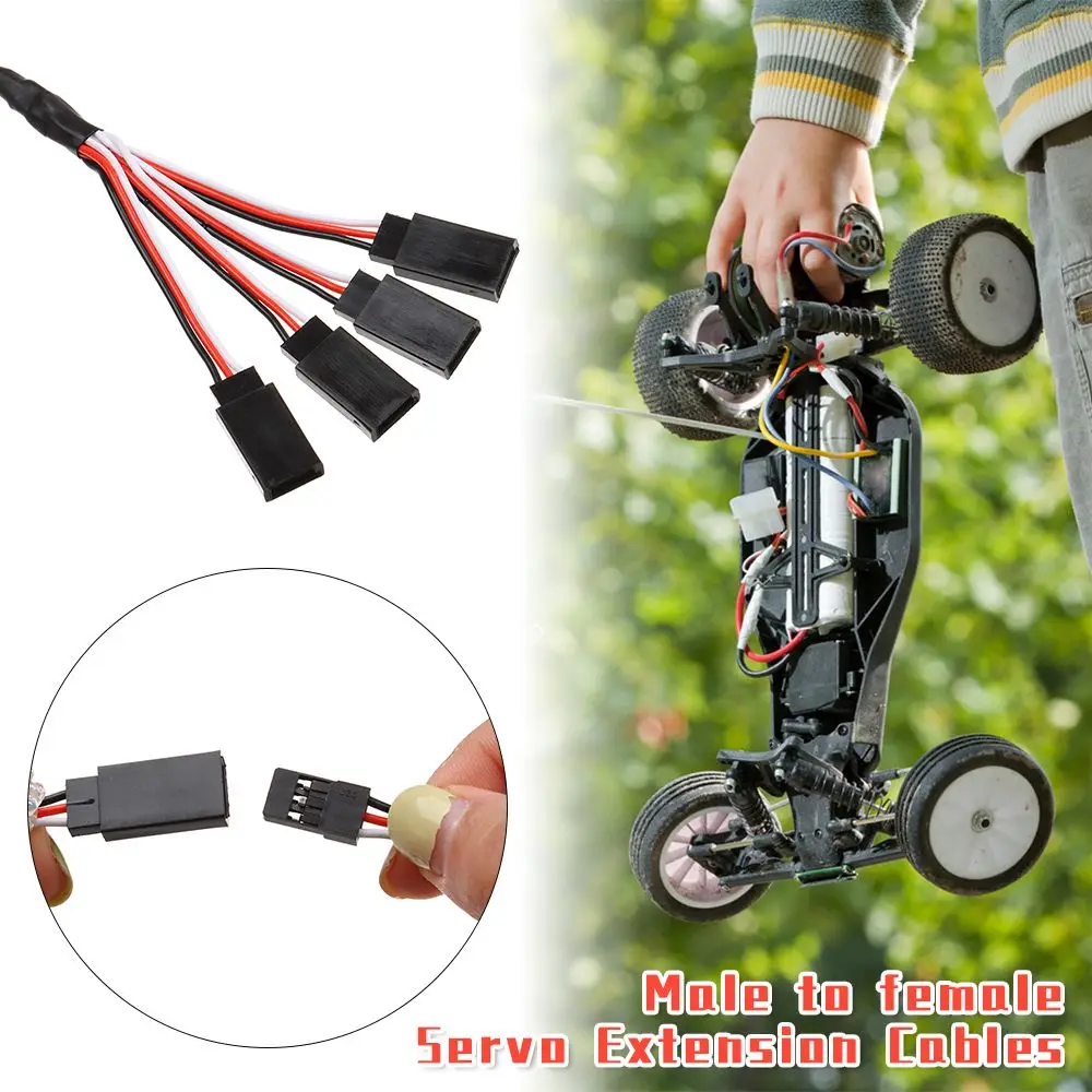 1/5 قطعة أجزاء و Accs Rc ل Rc هليكوبتر RC سيرفو رصاص تمديد كابل Y تمديد الحبل RC نموذج سلك