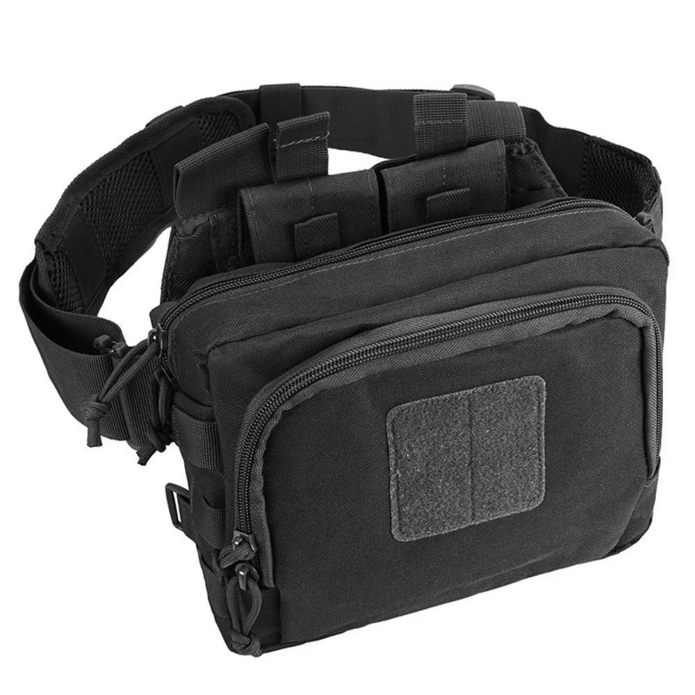 

Large Capacity Outdoor Waist Bag Multifunctional High Density Oxford Climbing Chest Bag Breathable Soft Shoulder Pad