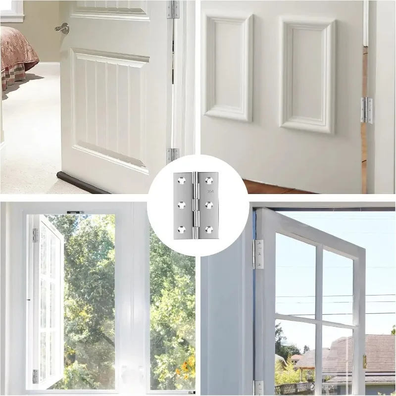 Stainless Steel Swing Hinges for Doors and Windows Mini Hinges for Hinges and Hardware Accessories for Home Doors