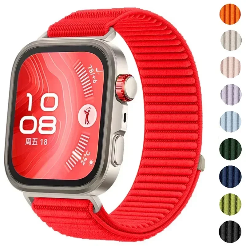 화웨이 워치 핏 4 4 프로용 스포츠 나일론 브레이디드 루프 스트랩 공식 통기성 팔찌 화웨이 워치 핏 3 액세서리