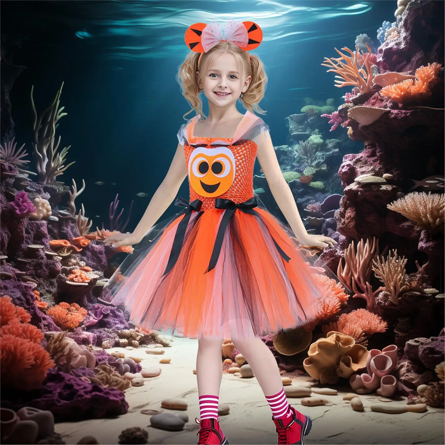 

Princ Dr Children's loween Performance Nemo Dory Costume Girls' Animal ow Costume under the Sea Total Mobilization