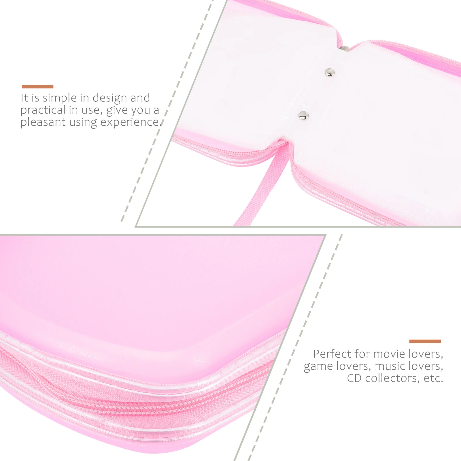 Portable Dvds Wallet CD DVD Storage Case Double Sided Cover Storage Case PP Bag Sleeve Envelope Provide Storage & Protection