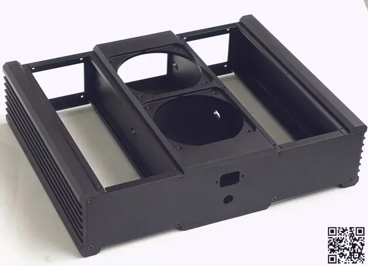 

DIY Amplifier case 442*114*365mm BZ4412A Full aluminum amplifier chassis Precision CNC aluminum production Upscale AMP CASE