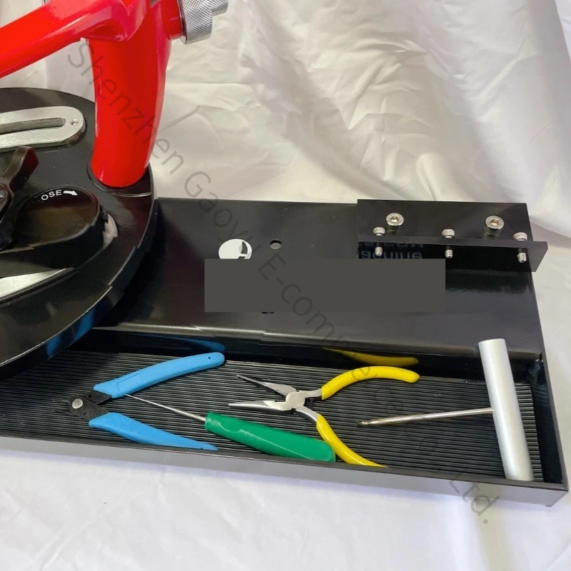 ELEC9000 ヘッドレスバドミントンストリングマシン 6 点同期取り付けシステム 9-90LBS ディスプレイプロフェッショナルツール