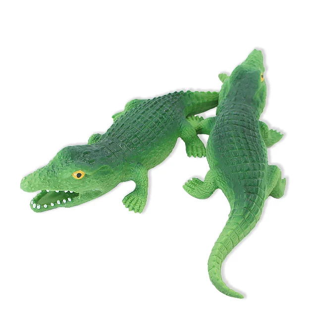 New Trend TPR Soft Rubber Crocodile Stretchy Joke Animal Toys Plastic Crocodile Toys Funny Game Magic Sand Filling For Kids