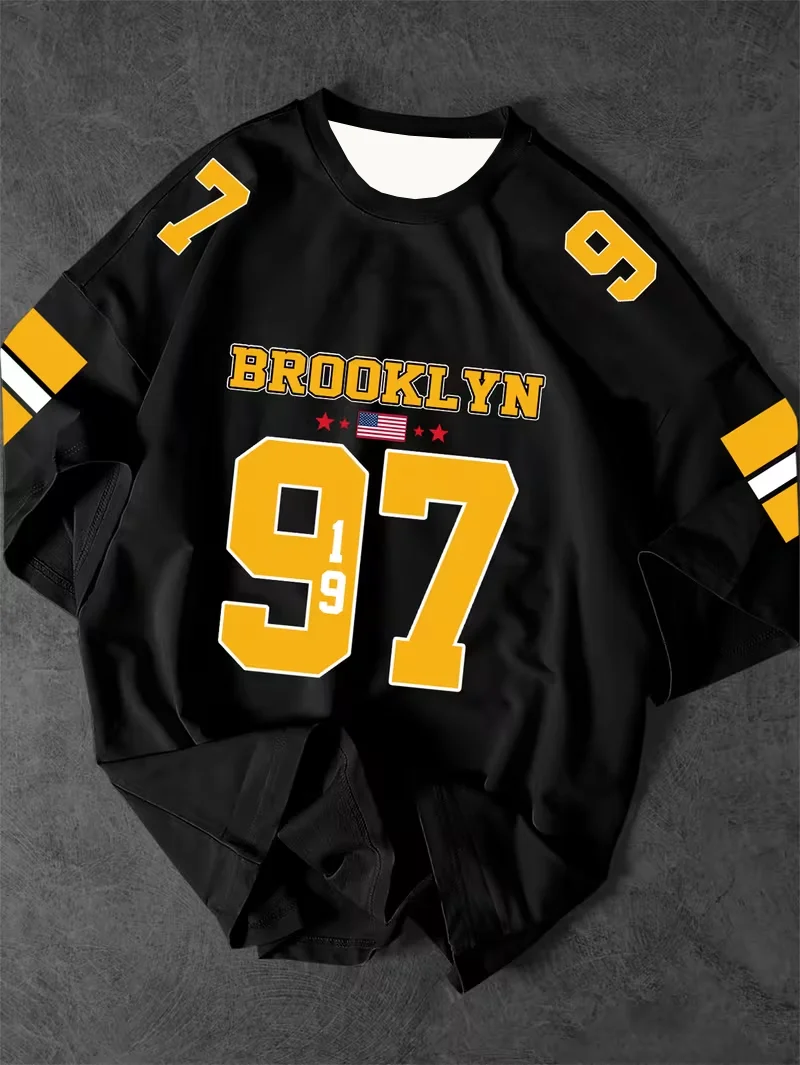 2026 New Brooklyn Nr. 97 Print Sommer Herren Sport Jersey Kurzarm T-Shirt Plus Size Damen Sport T-Shirt Top