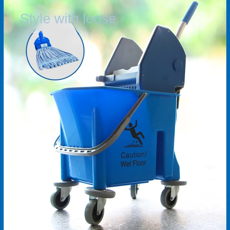 SB 25 Pressurizing-down Style Single-Barrel Laundry Cart Wide Mop Mop Water Bucket